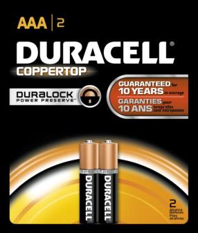 DURACELL 2PK AAA