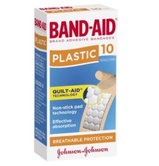 BAND-AID JOHNSON & JOHNSON PLASTIC - 10PK