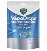 VICKS VAPODROPS LOZENGES LIQUICENTRES BURST OF MINT 22PK