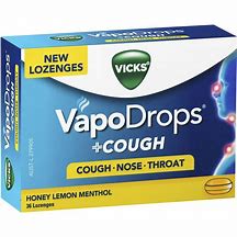 VICKS VAPODROPS LOZENGES + COUGH HONEY LEMON MENTHOL 16PK