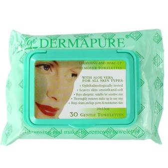 INDULGE DERMAPURE FACIAL WIPES ALOE VERA  30PK