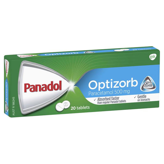 PANADOL WITH OPTIZORB CAP 20S