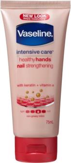 VASELINE INTENSIVE CARE HEALTHY HANDS STRONGER NAILS HAND LOTION 75ML