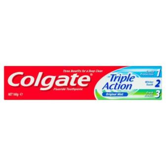 COLGATE 160G TOOTHPASTE TRIPLE ACTION ORIGINAL MIN