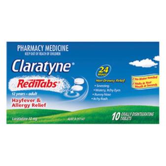 CLARATYNE HAYFEVER ALLERGY RELIEF ANTIHISTAMINE REDITABS  10S