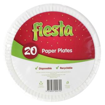 FIESTA 7" PAPER PLATES 20PK