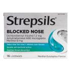 STREPSILS PK16 LOZENGES FOR BLOCKED NOSE MENTHOL EUCALYPTUS
