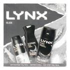 LYNX 400ml BLACK ANTIPERSPIRANT, BODYWASH, BODY SPRAY GIFT PACK