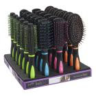 INDULGE 24PCS HAIR BRUSH IN DISPLAY SET 4 KINDS OF HAIR BRUSH