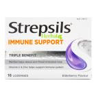 STREPSILS PK16 LOZENGES HERBAL IMMUNE SUPPORT TRIPLE BENEFIT ELDERBERRY