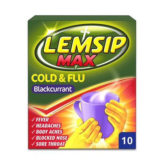 LEMSIP MAX COLD & FLU BLACKCURRANT