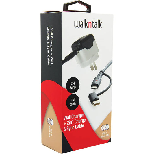 WNT WALL CHARGER + 2 IN 1 CABLE