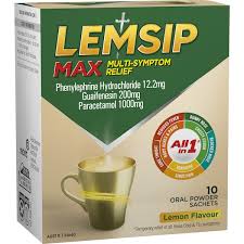 LEMSIP MAX COLD & FLU LEMON MULTI-RELIEF