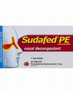 SUDAFED NASAL DECONGESTANT TABLETS 20S