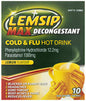 LEMSIP MAX COLD & FLU LEMON WITH DECONGESTANT