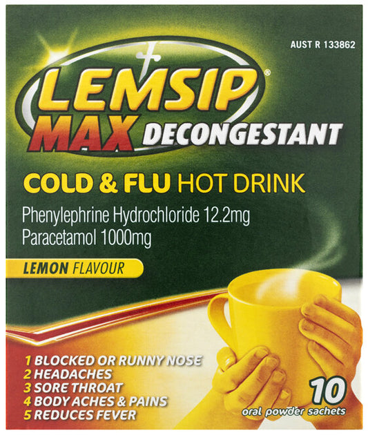 LEMSIP MAX COLD & FLU LEMON